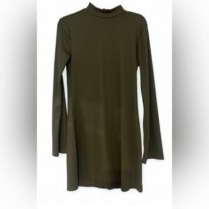 Leith Sage Green Textured Dress